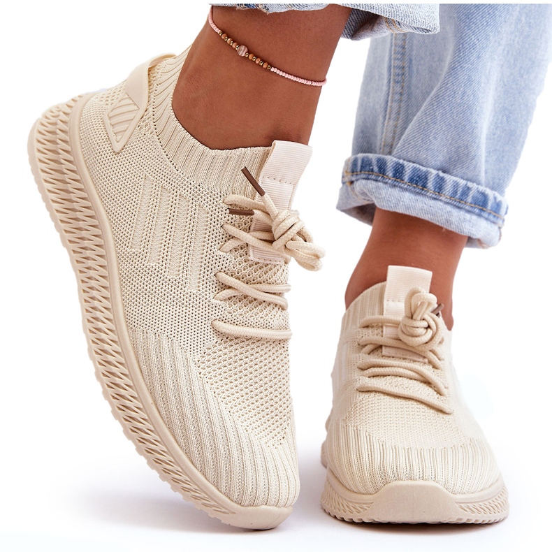 PG1 Zapatillas Mujer Slip-On Textil Beige Zauna