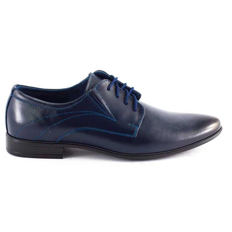 Olivier Zapatos de cuero para hombres 256 azul marino