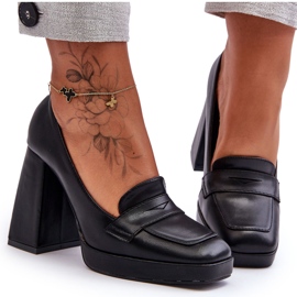 Zapatos de tacón negro Alisa