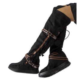 Inna Botas de cuña negras de Novella negro Inna Botas de cuña negras de Novella negro