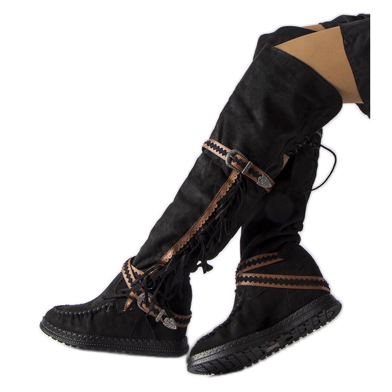 Inna Botas de cuña negras de Novella negro Inna Botas de cuña negras de Novella negro