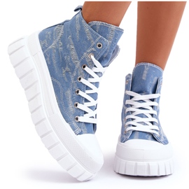 PS1 Sneakers Mujer Tejido Alto Azul Degas