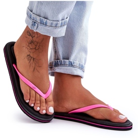 Chanclas Clásicas Mujer 4F 4FSS23FFLIF067-21S Negro-Rosa