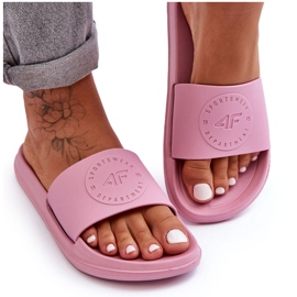 Pantuflas Sport Mujer 4F 4FSS23FFLIF069-56S Rosa rosado
