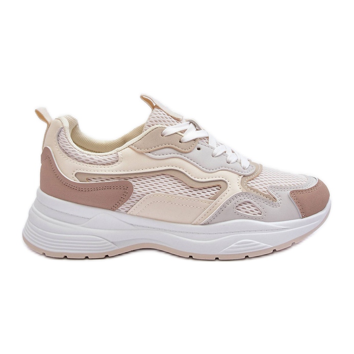 PG1 Deportivas Mujer Zapatillas Plataforma Beige Lomare