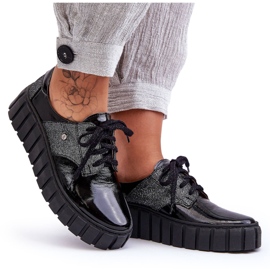 Lemar Zapatos Plataforma Piel Negro Hipnosis