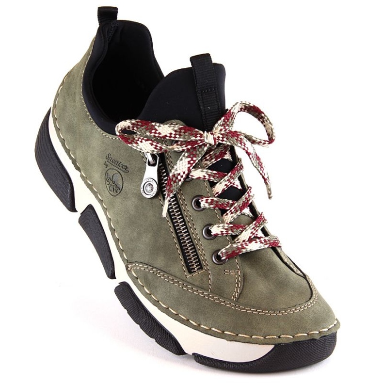 Cómodos zapatos Rieker W RKR610 verde