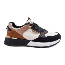 Deportivas de mujer con estilo Beige y Negro Katenia