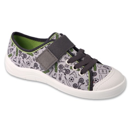 Zapatillas infantiles befado 351Y028 gris con estampados