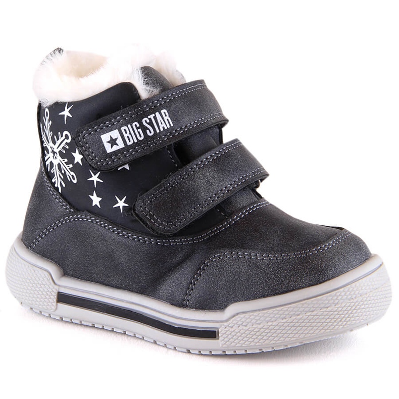 Botas de nieve botas de invierno para niños aisladas con velcro Big Star KK374191 negro Botas de nieve botas de invierno para niños aisladas con velcro Big Star KK374191 negro
