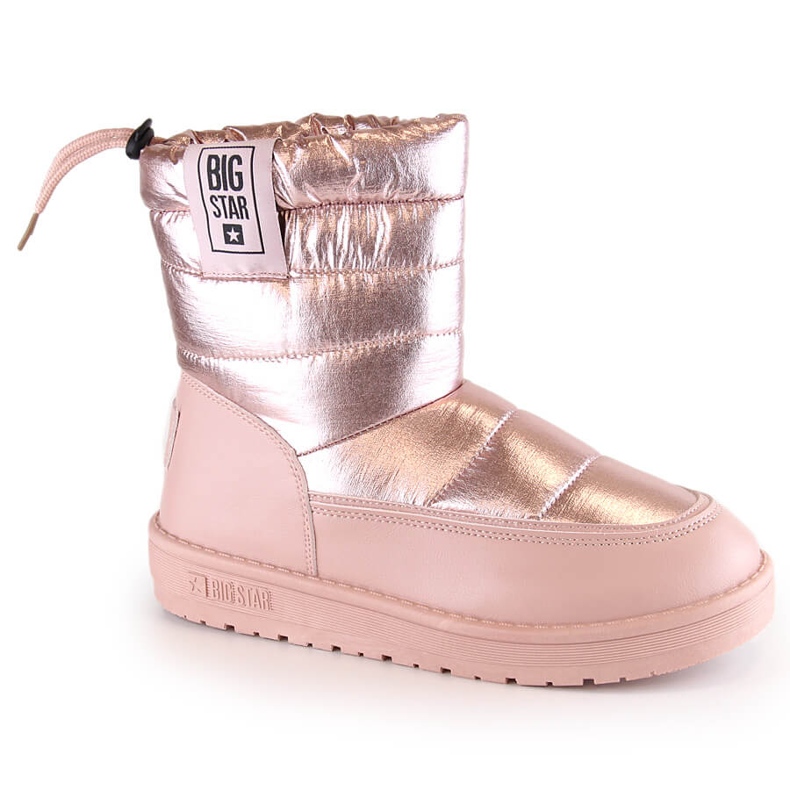 Botas de nieve para mujer con aislamiento metalizado rosa Big Star II274119 rosado Botas de nieve para mujer con aislamiento metalizado rosa Big Star II274119 rosado
