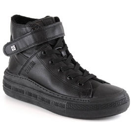 Zapatillas aislantes con cordones y velcro negro Big Star MM274008