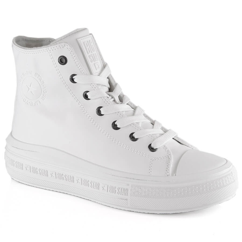 Zapatillas blancas con aislamiento Big Star MM274021 con cordones y cremallera blanco