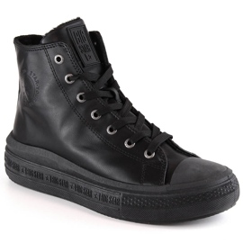 Zapatillas térmicas con cordones y cremallera negras Big Star MM274023 negro
