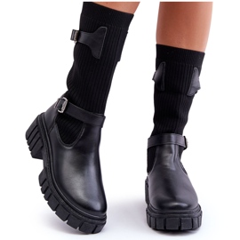 Botas Calcetín Mujer Negro Abroze