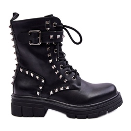 Botas Worker Chunky para Mujer con Jets Negro Tyralis