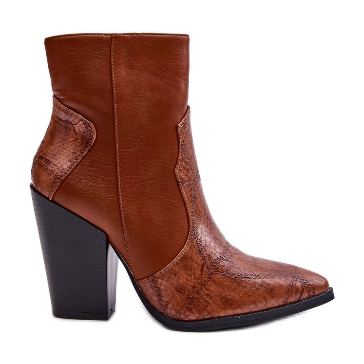 Botas Cowboy Mujer Piel Marrón Fiorene