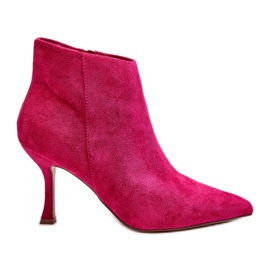 WS1 Botas Mujer Tacón Fucsia Merisa Ante rosado