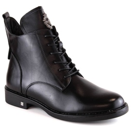 Botas con cordones y cremallera Potocki W WOL171B negro