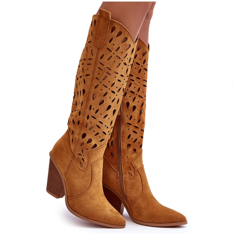 Botas Cowboy Caladas Ante Marrón Nisu