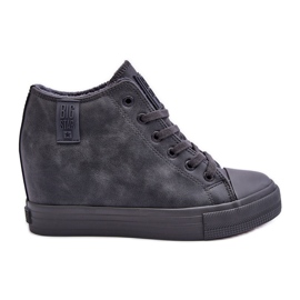 Sneakers Mujer Piel Cuña Big Star MM274005 Gris