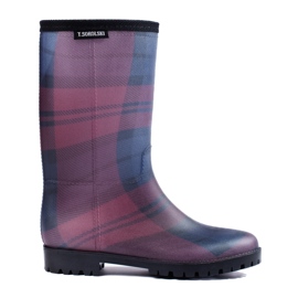 T.Sokolski Botas altas de cuadros T. Sokolski multicolor