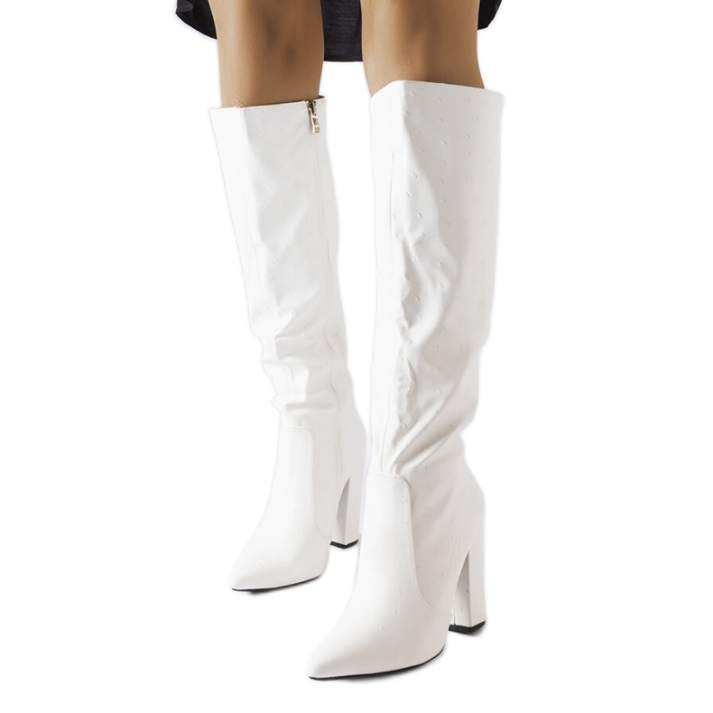 Botas blancas X8266 Blanco negro Botas blancas X8266 Blanco negro