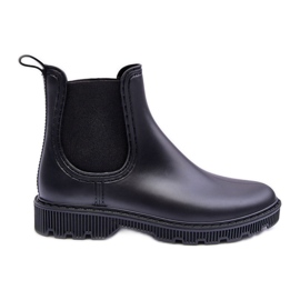 PG3 Botas de lluvia Helinca negro mate para mujer