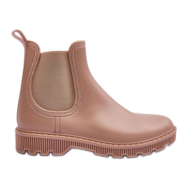 PG3 Botas De Agua Helinca Beige Mate De Mujer