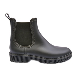 PG3 Botas de agua sin cordones mate para mujer Helinca verde oscuro