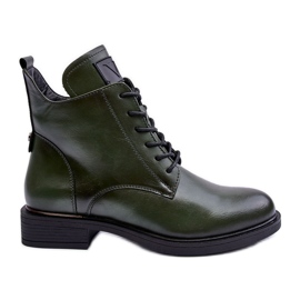 Vinceza Botas Worker Mujer Piel Verde Tedrick