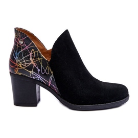 Botas De Mujer De Piel Con Tacón Maciejka 04492-99 Negro