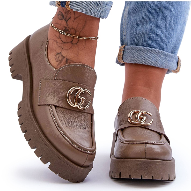 Laura Messi Zapatos Mujer Piel Con Adorno Beige Oscuro Rosefalls Laura Messi Zapatos Mujer Piel Con Adorno Beige Oscuro Rosefalls