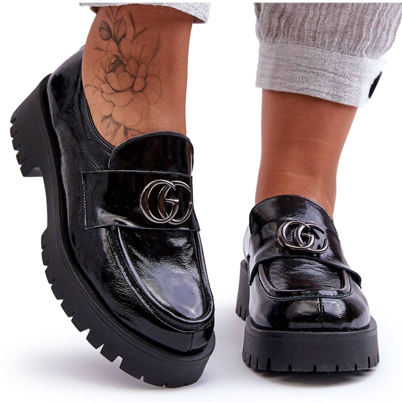 Laura Messi Zapatos Mujer Piel Con Adorno Negro Rosefalls Laura Messi Zapatos Mujer Piel Con Adorno Negro Rosefalls