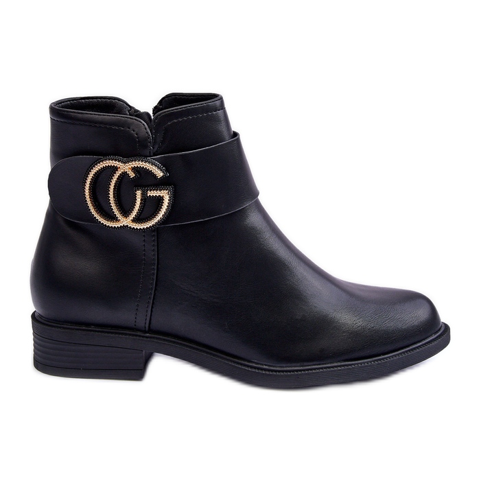 FD1 Botas Mujer Con Adorno Negro Galos