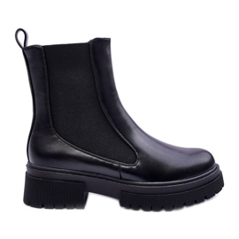 FD1 Botas Jodhpur Clásicas Piel Negro Isminna
