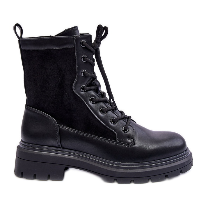 FD1 Botas Worker Mujer Piel Negra Faustina negro