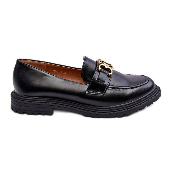 PS1 Mocasines Mujer Tacón Plano Negro Sincias