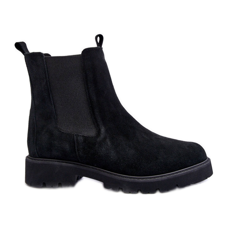 Botines Jodhpur Ante Negro Nicole 2672