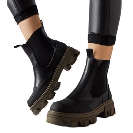 Botas sin cordones verdes de Sibyla