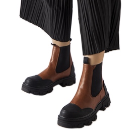 Botas slip-on marrones de Sibyla marrón