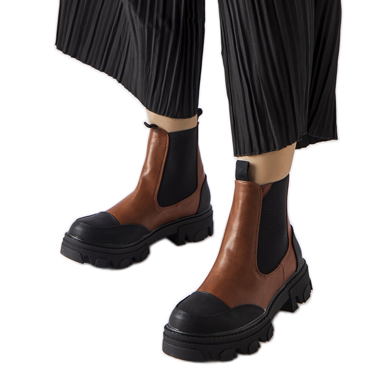 Botas slip-on marrones de Sibyla marrón Botas slip-on marrones de Sibyla marrón