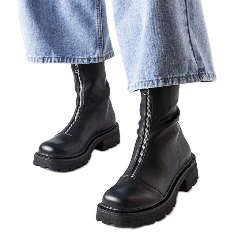 Botines masivos negros de Scura