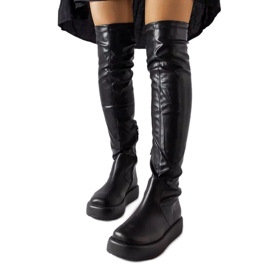 Botas mosqueteras Flavian negras negro