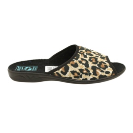 Adanex 16833 zapatillas de estar por casa mujer leopardo negro