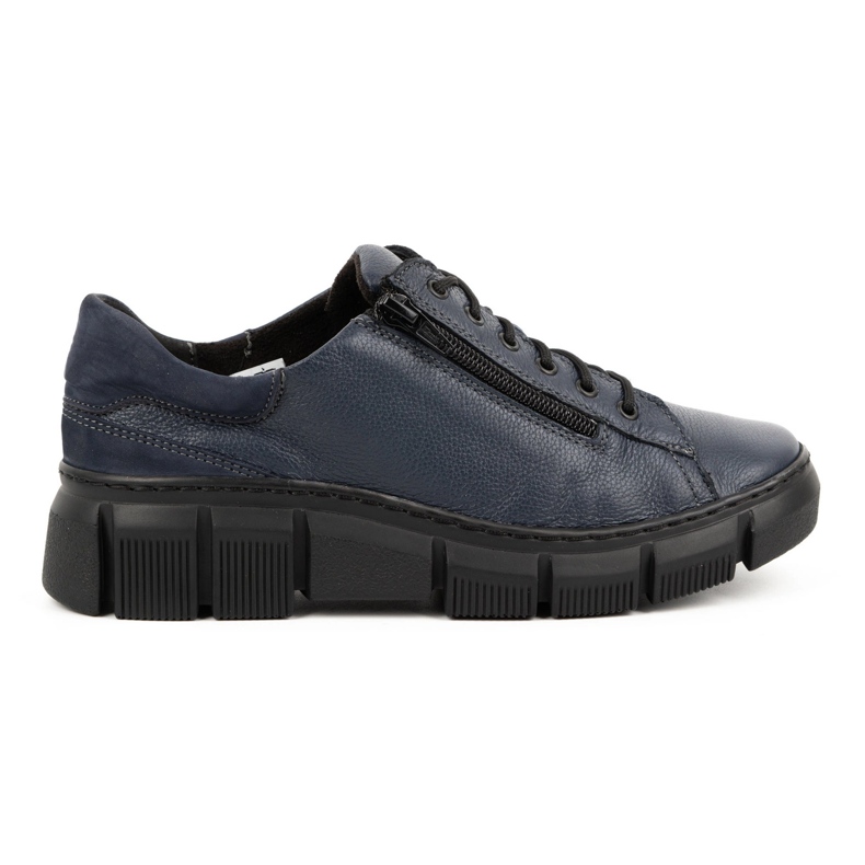 WASAK Zapatos mujer sneakers piel 0663W azul marino