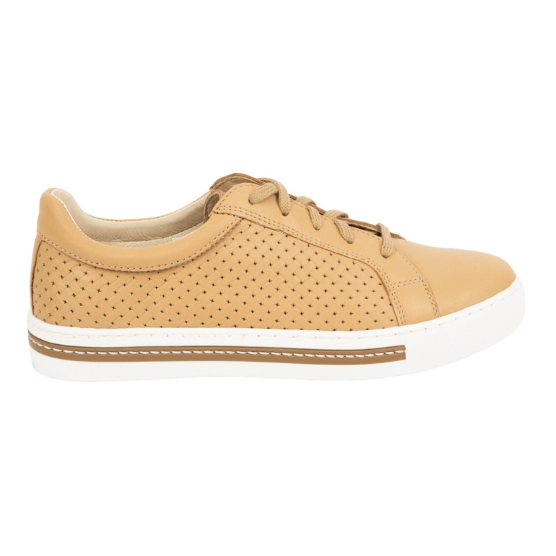 WASAK Zapatos mujer sneakers de piel 0675W marrón