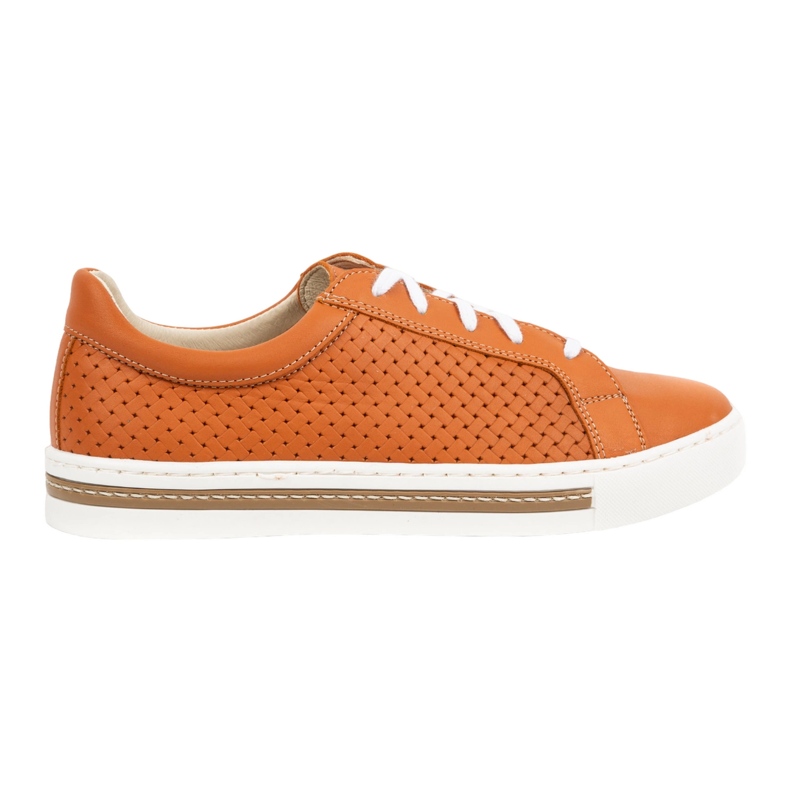 WASAK Zapatos mujer sneakers piel 0675W naranja