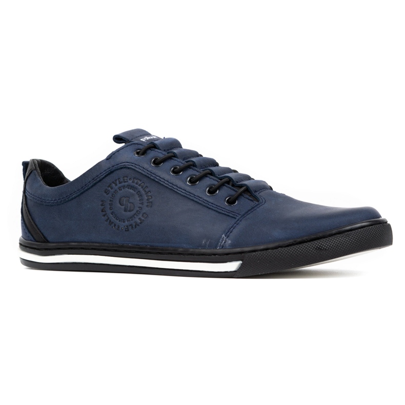 Polbut Zapatos casual hombre piel 2121/2 azul marino