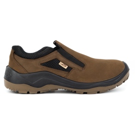 Fagum-Stomil Botas de trabajo de cuero para hombre Techwork 1125 marrón